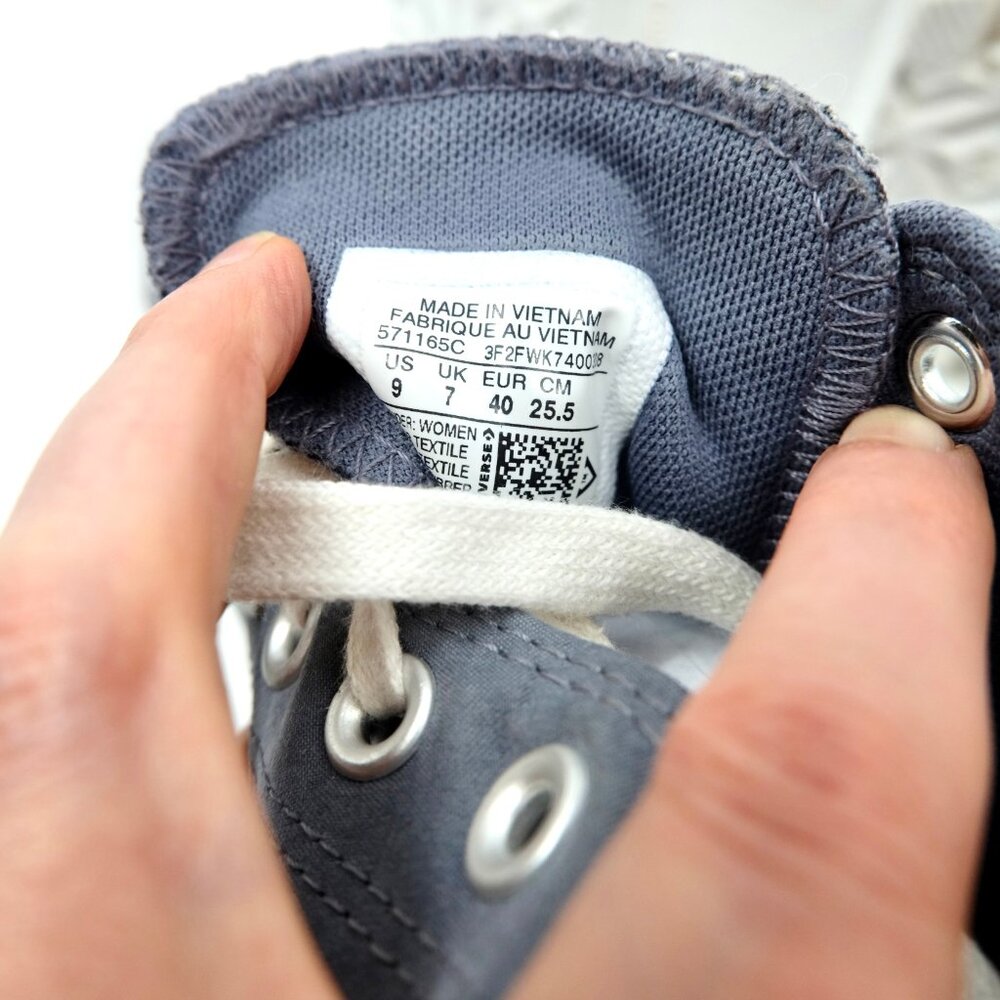 CONVERSE~Lugged Chuck Taylor Steel Blue Platform SHOES 571165C SIZE 9 - Picture 5 of 6